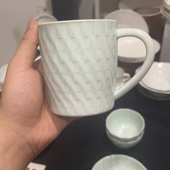 影青大号太极马克杯