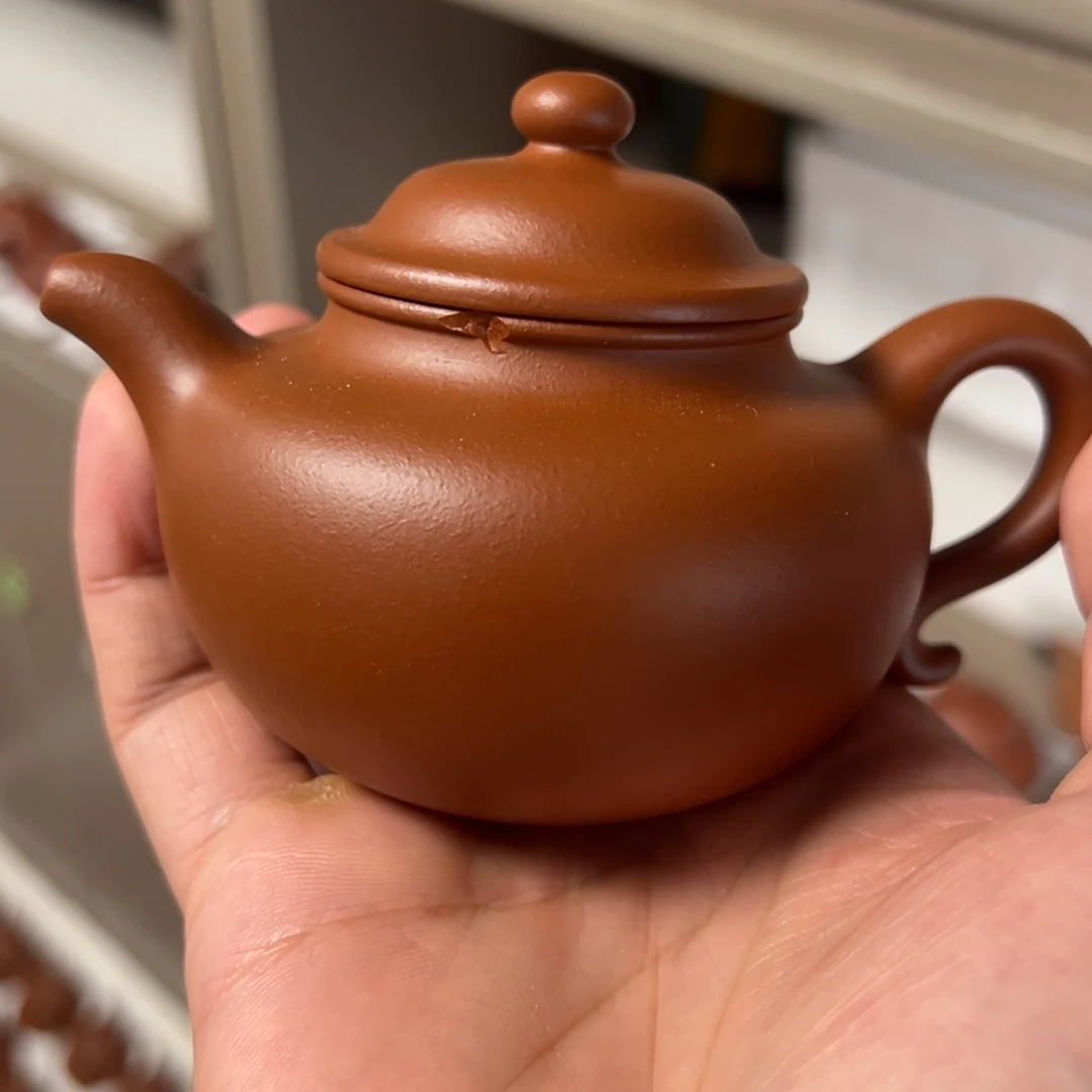 茶壶紫砂石***间瑕疵朱泥莲子