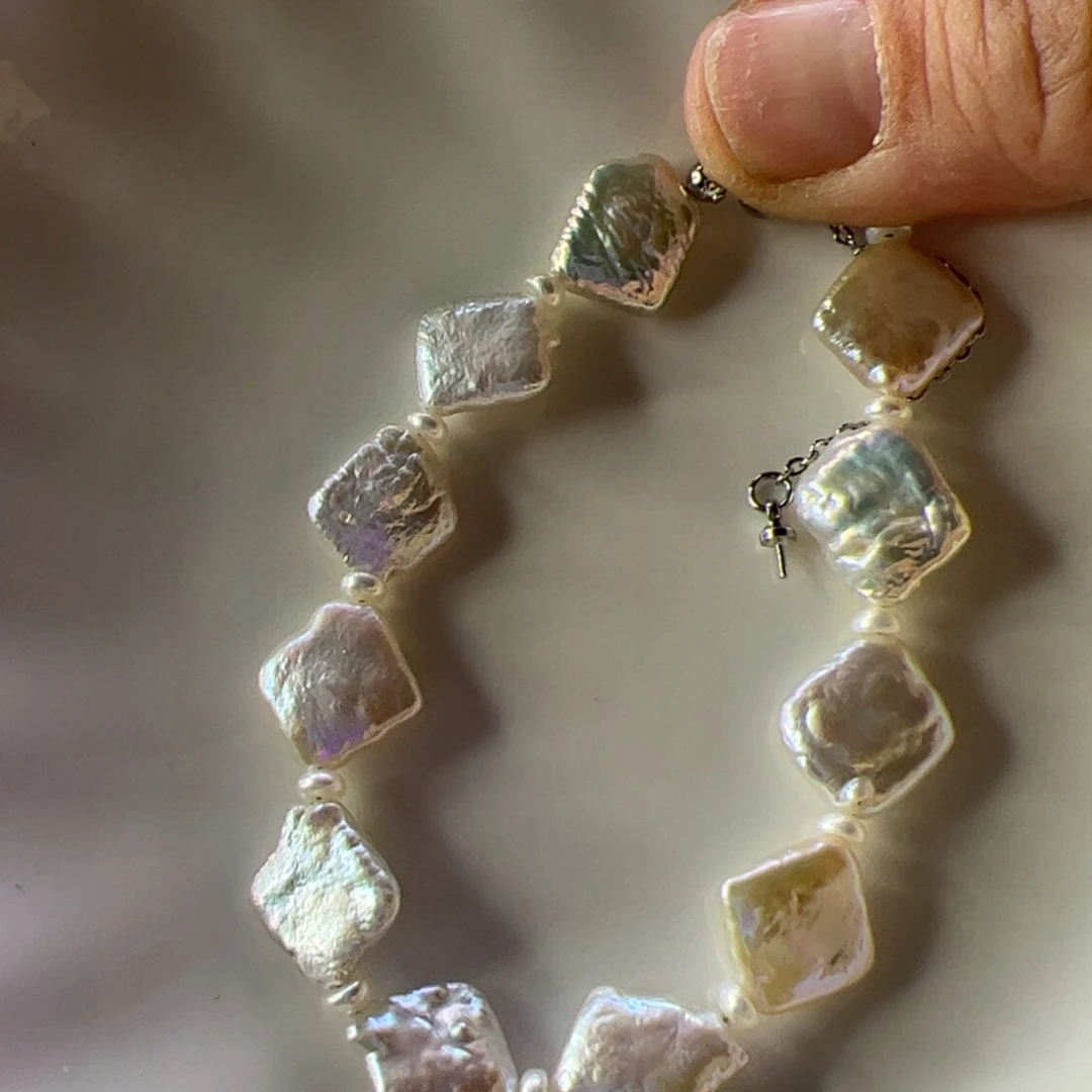 淡水珍珠合金手绳857