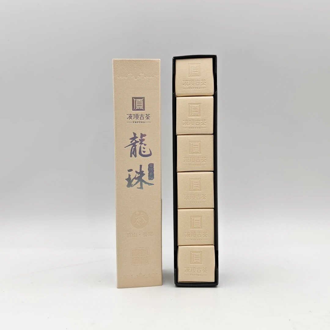 【凌顶古茶】薄荷塘二类普洱茶生茶龙珠48g（6颗）/条2019年