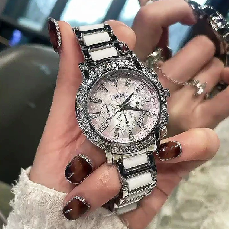 匹克正品梦幻女神手表女士高级感机械新款轻奢小众名牌石英腕表