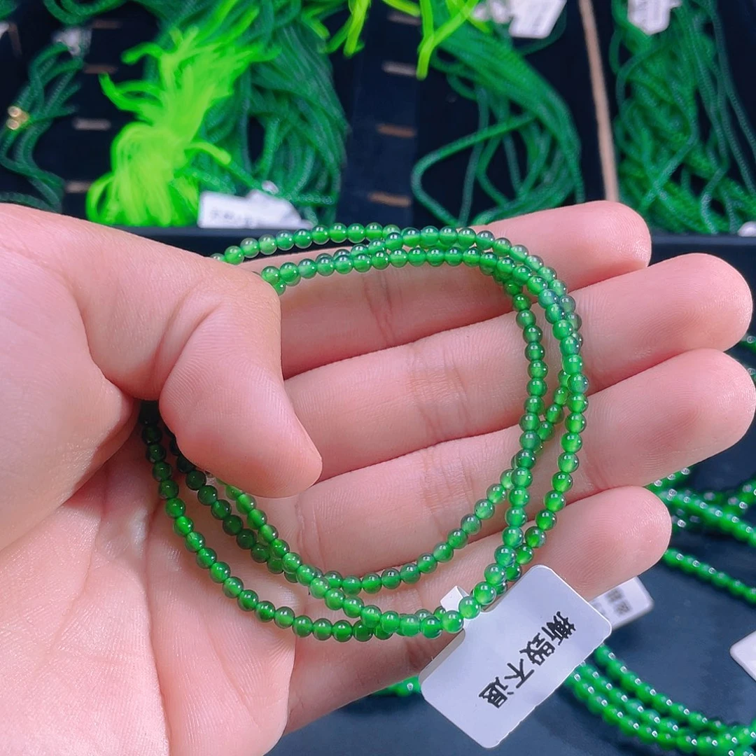 翡翠未镶嵌颈饰8887778888777