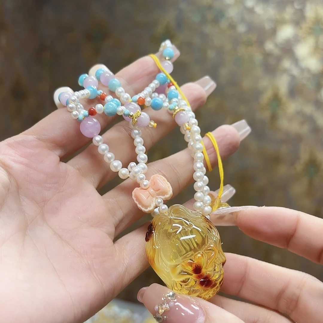 未镶嵌琥珀手链琥珀