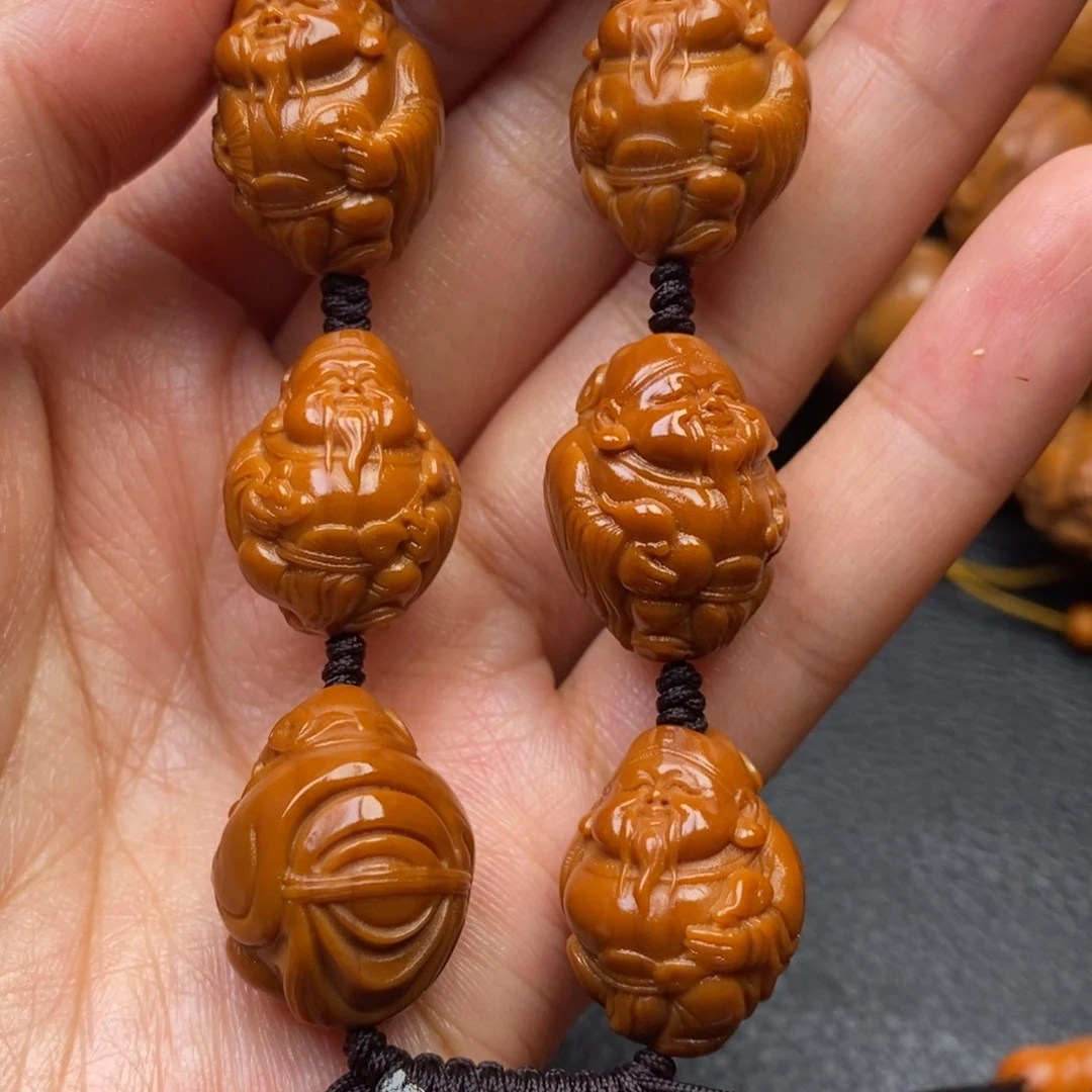 橄榄核手串小财神