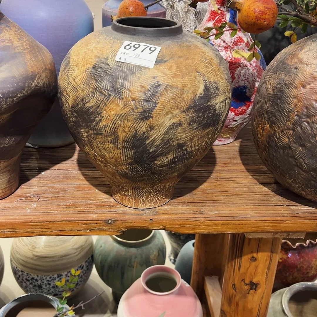 瓶花****学6979高29口8陶瓷花瓶无孔