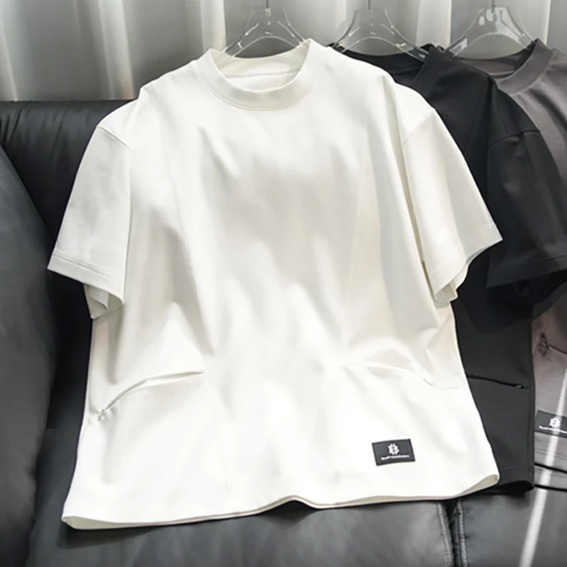 YUYA/羽鸭美式潮牌短袖T恤 男夏季设计感百搭 宽松版型半袖情侣款