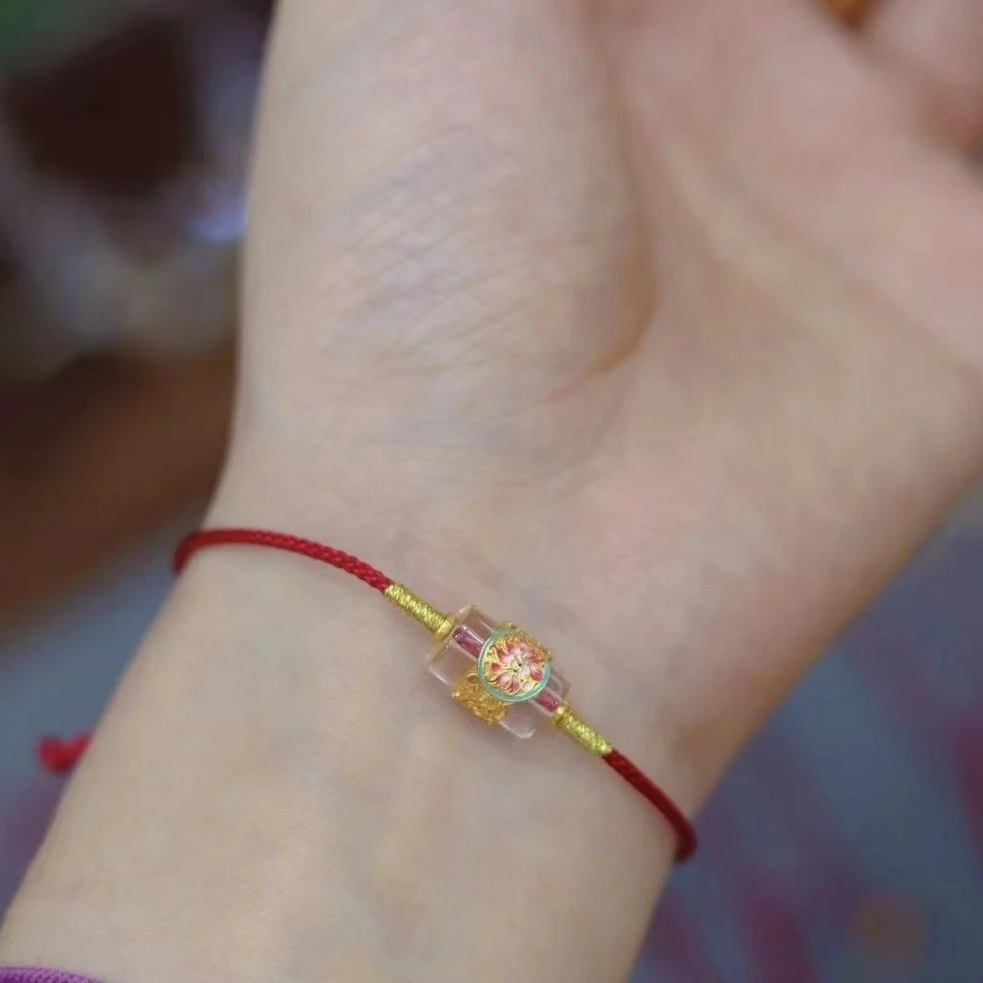 凤九护主 旺缘 s925银镶嵌白水晶九尾狐手链