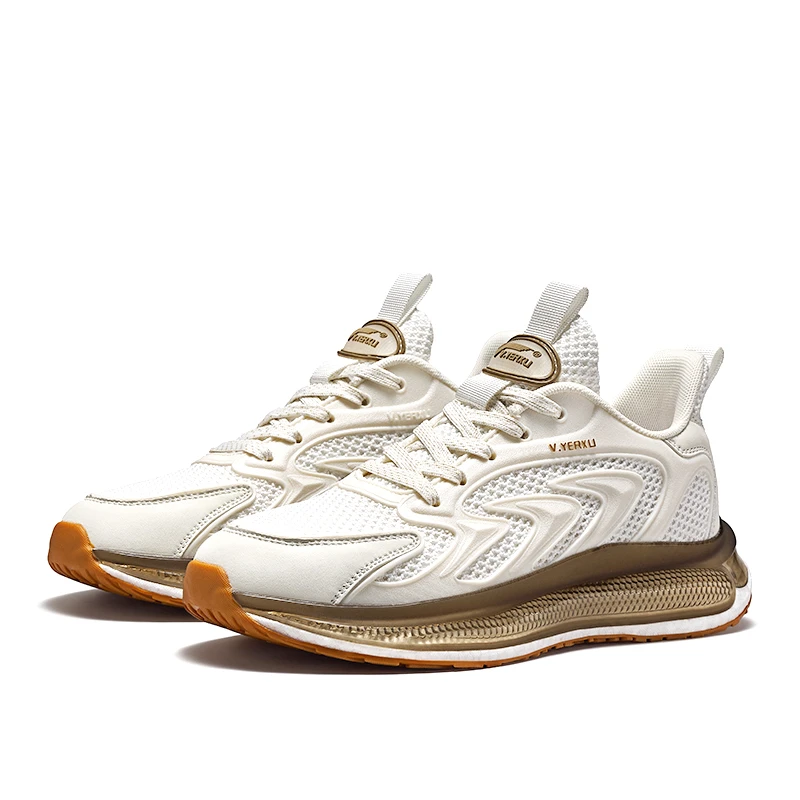 V.YERXU时尚休闲鞋男鞋透气2025爆款网红减震气垫跑步鞋230028