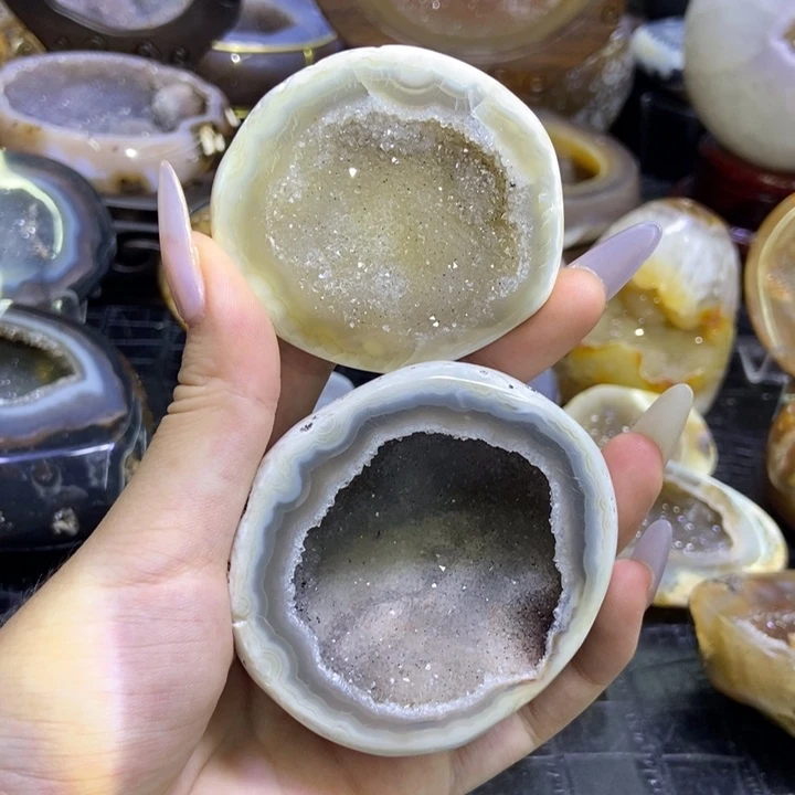 未镶嵌珠宝半成品水晶聚宝盆