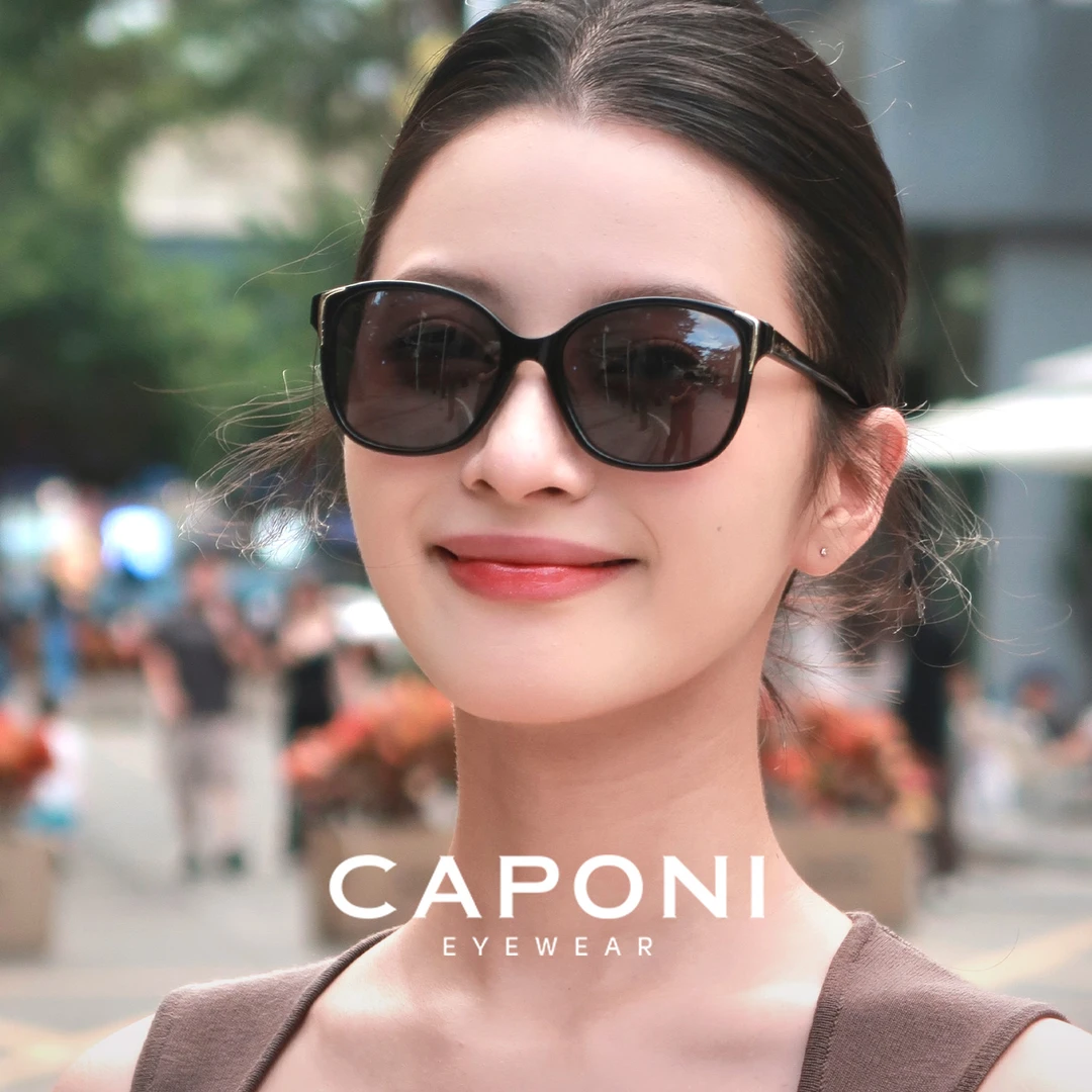 方圆大框猫眼墨镜女2026新款高级显脸小防紫外线偏光太阳镜35029