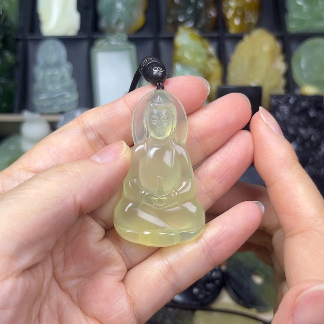 蛇纹石玉未镶嵌吊坠(不含链)