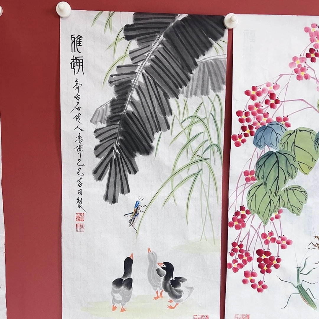 国画冯伟老师亲笔手绘作品慧