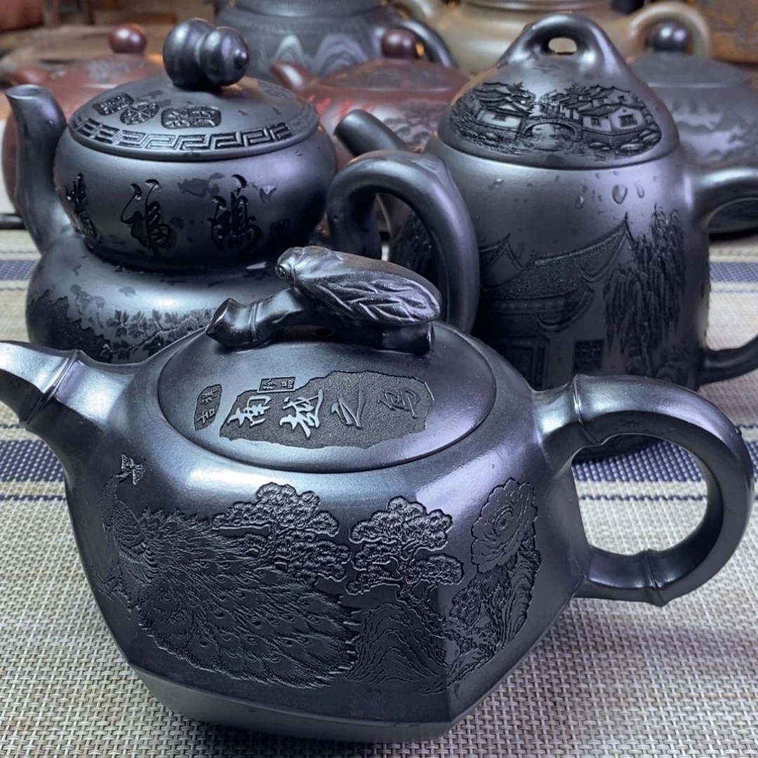 凉***茶茶壶紫砂特价秒杀3只