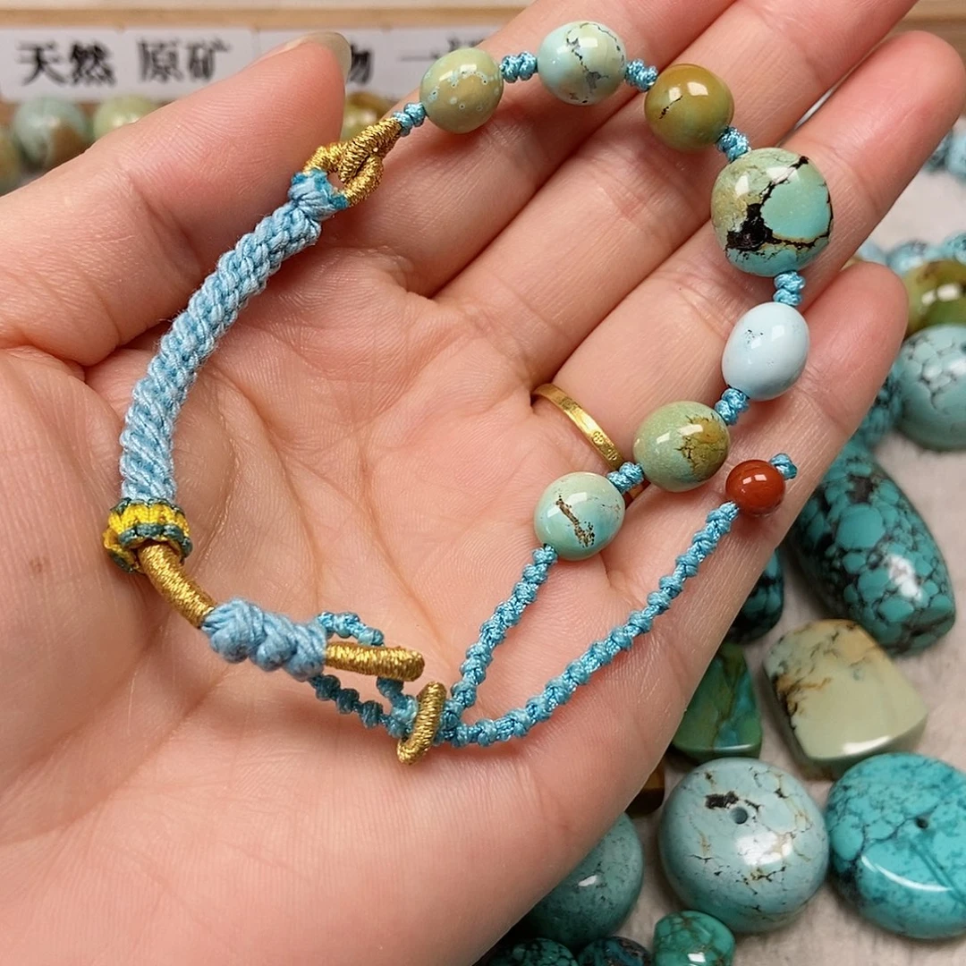 未镶嵌绿松石珠宝半成品