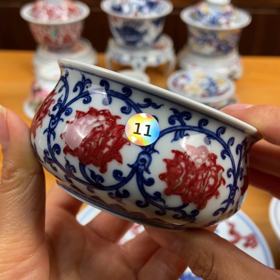 手绘现代茶具非古董