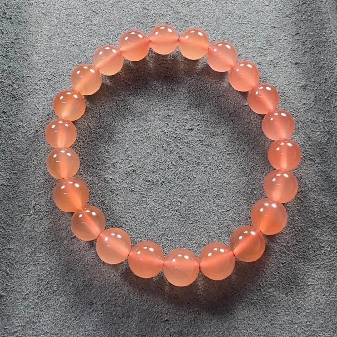 南红玛瑙未镶嵌手串尺寸8+