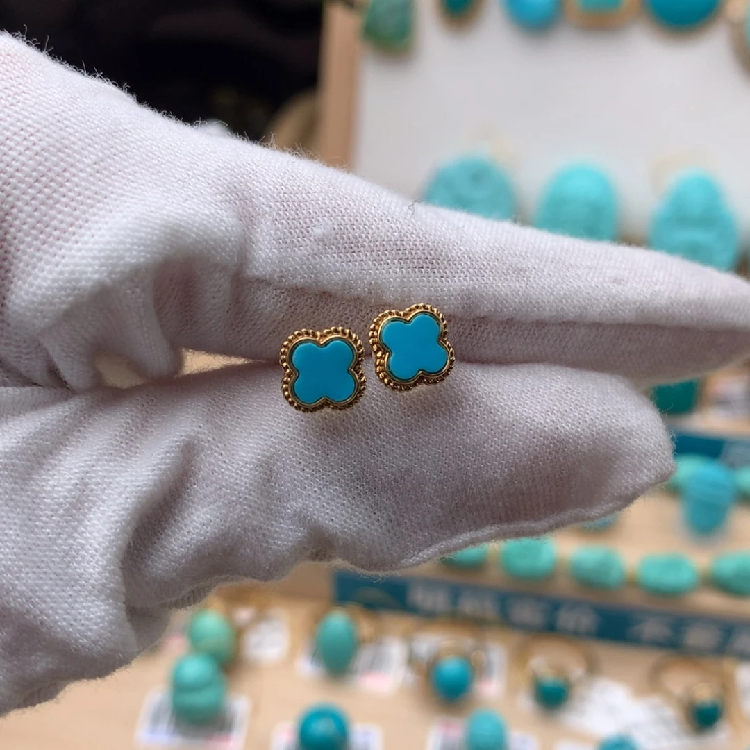 绿松石珠宝奇石银S925镶嵌