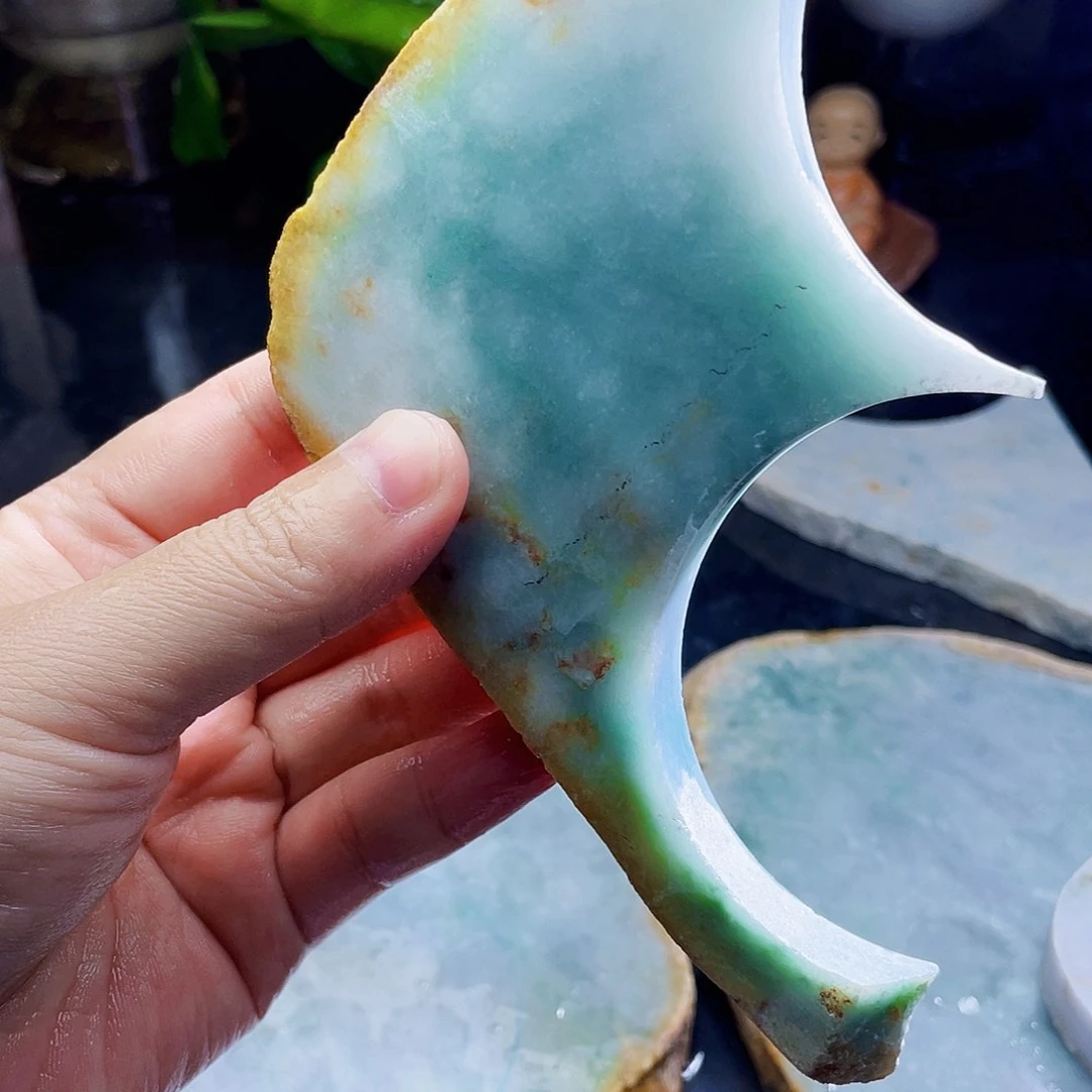 翡翠未镶嵌颈饰毛料40