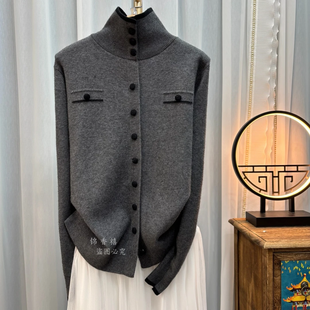 【S06黑耀流金岁月】百搭显瘦针织衫开衫毛衣外套