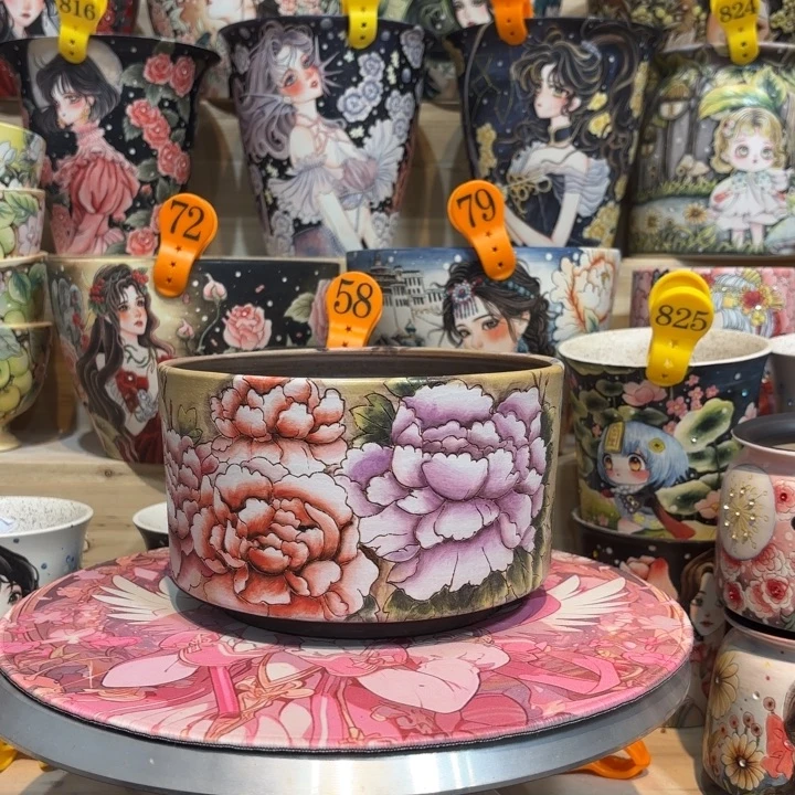 景德镇手绘花盆陶瓷17/12