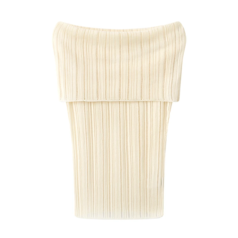 艾家同款2025夏气质时尚纯色一字领毛针织衫修身上衣女-8170