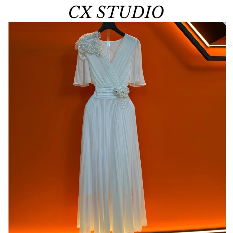 QC[BF]编码22 经典收腰轻奢时尚夏季连衣裙（定制女装）TG833