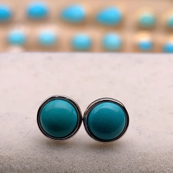 绿松石银S925镶嵌珠宝奇石