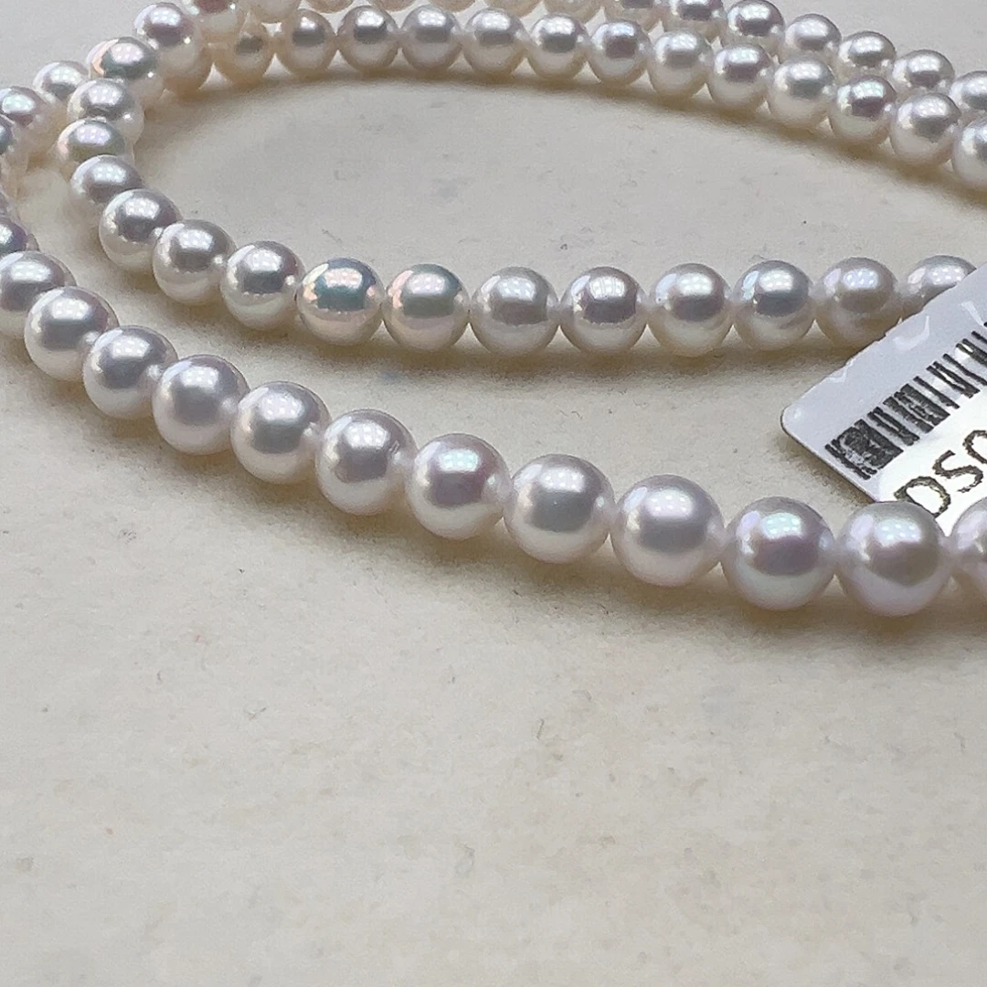 淡水珍珠颈饰银S925镶嵌➕5.6高品极光炫彩