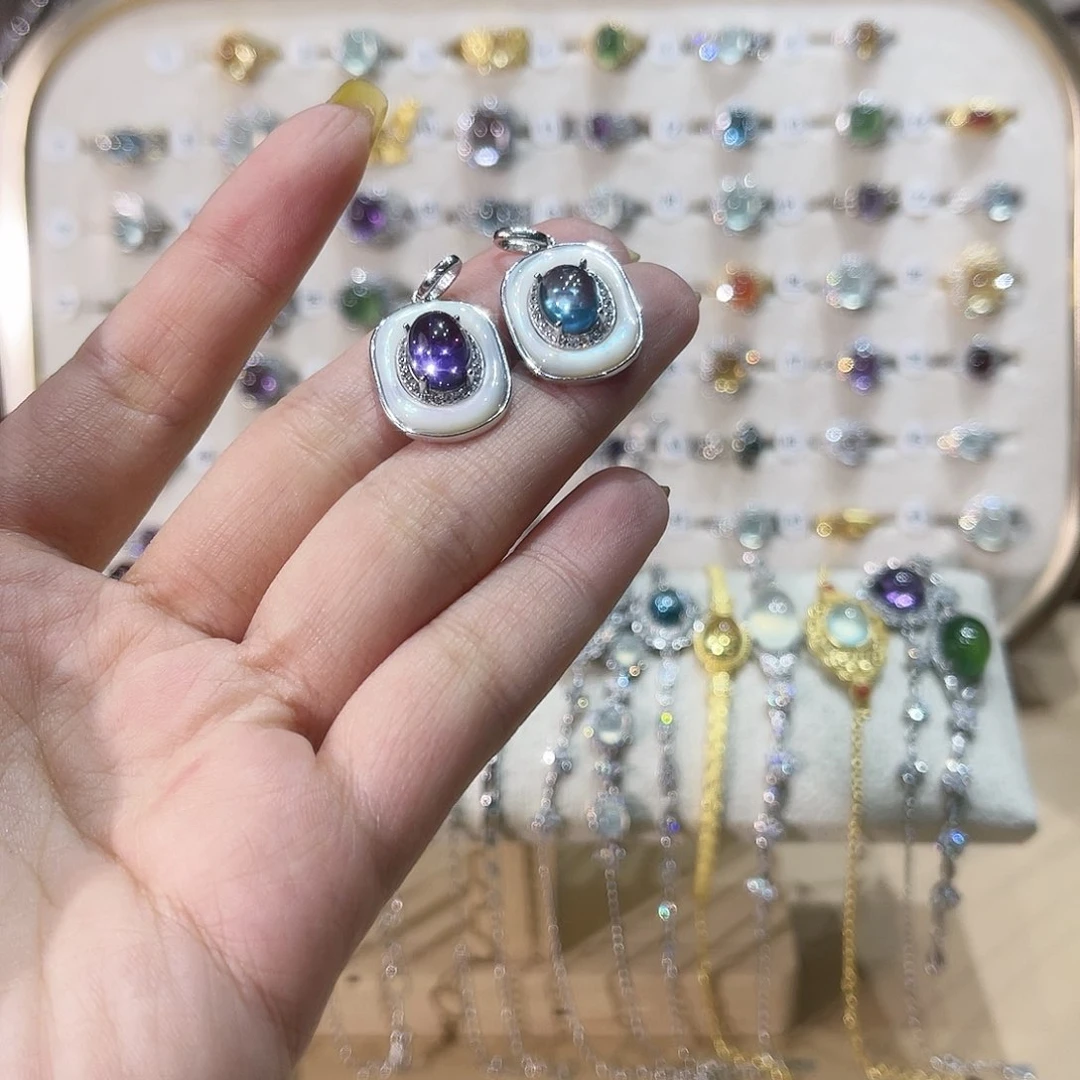 蛇纹石玉戒指银S925镶嵌拳****！