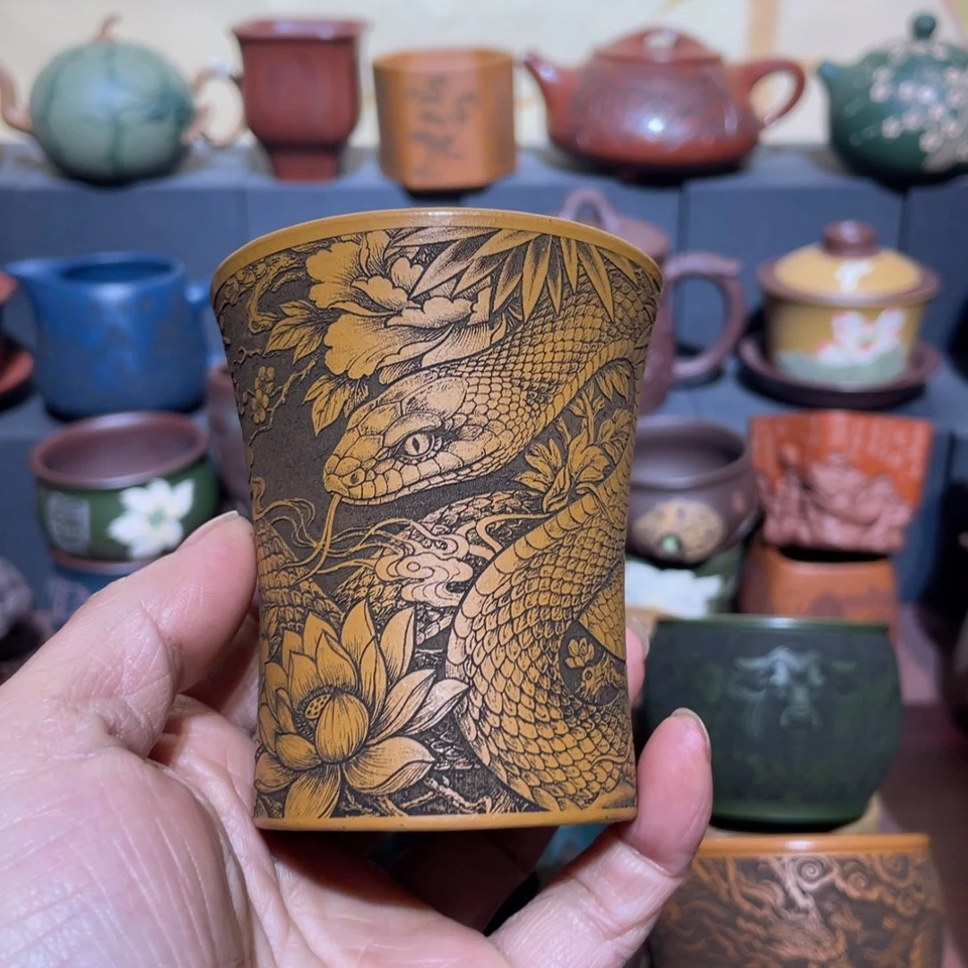 原矿紫砂手工主人杯