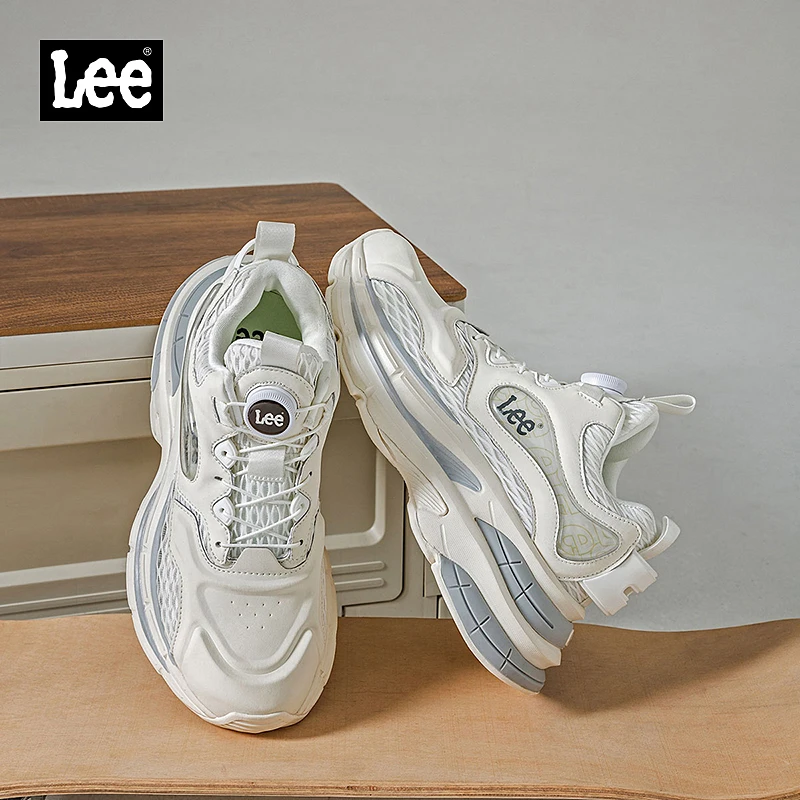 Lee男鞋户外运动篮球鞋夏季新款高帮护脚厚底减震透气休闲老爹鞋