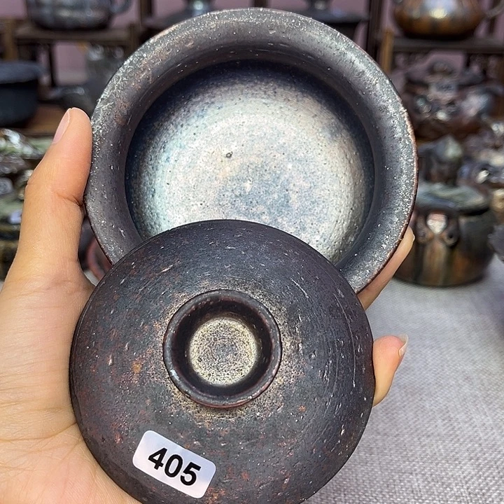 裸柴烧陶瓷手工茶器