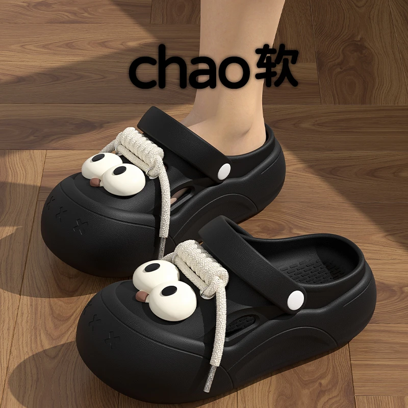 洞洞鞋女夏季新款软底防滑外穿eva踩屎感防滑沙滩休闲两穿凉鞋