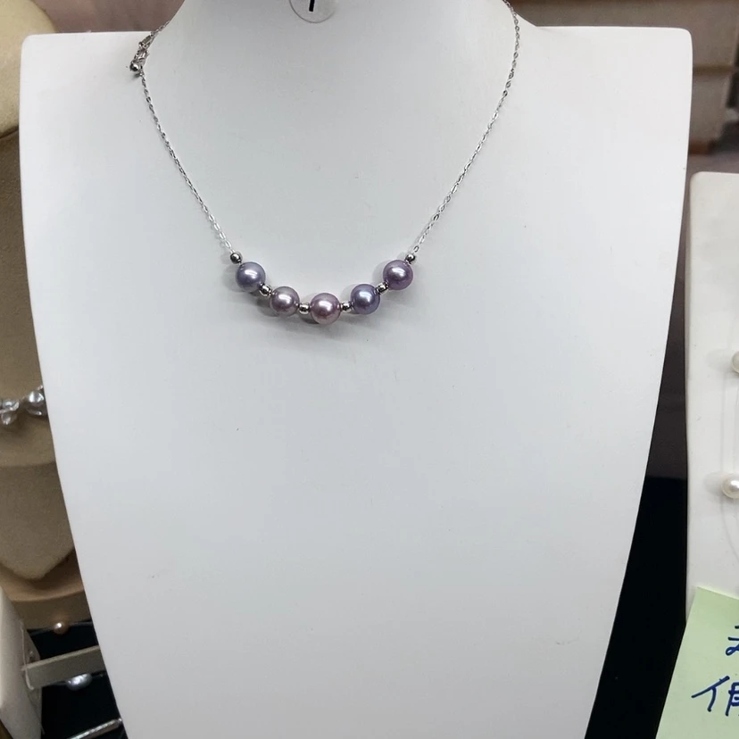 【闪购商品】项链银S925镶嵌淡水珍珠8毫米