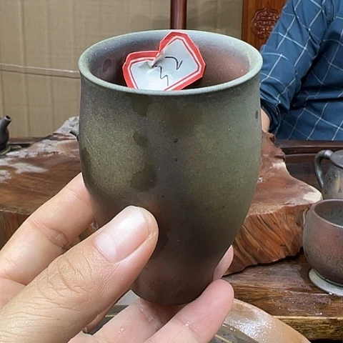 明***少戬谷龙窑柴烧茶杯32