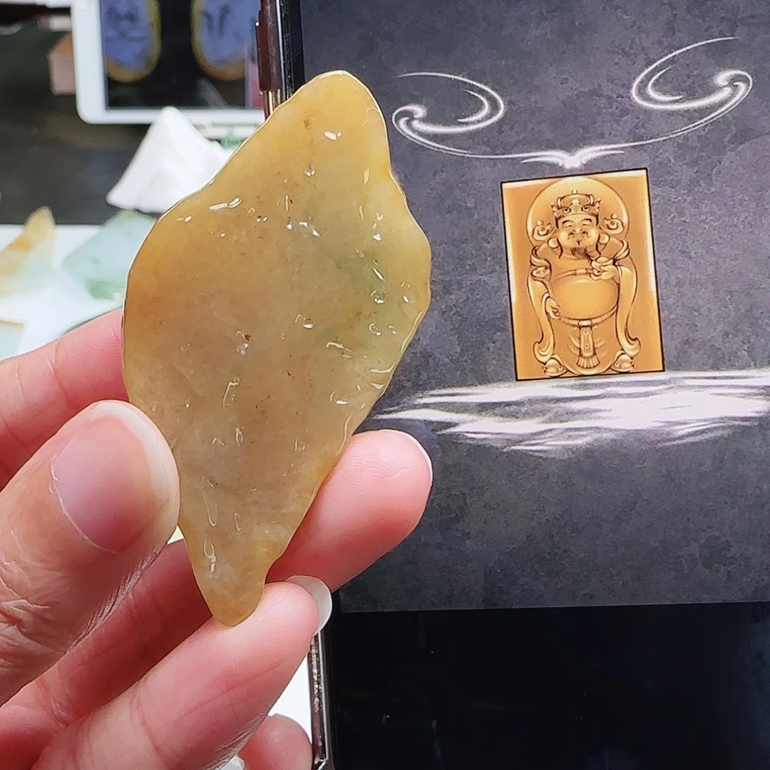 定制翡翠未镶嵌缅甸翡翠挂件