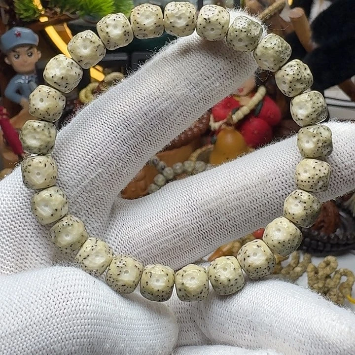 星月菩提手串9号车尺寸9.8石玉千陨单圈