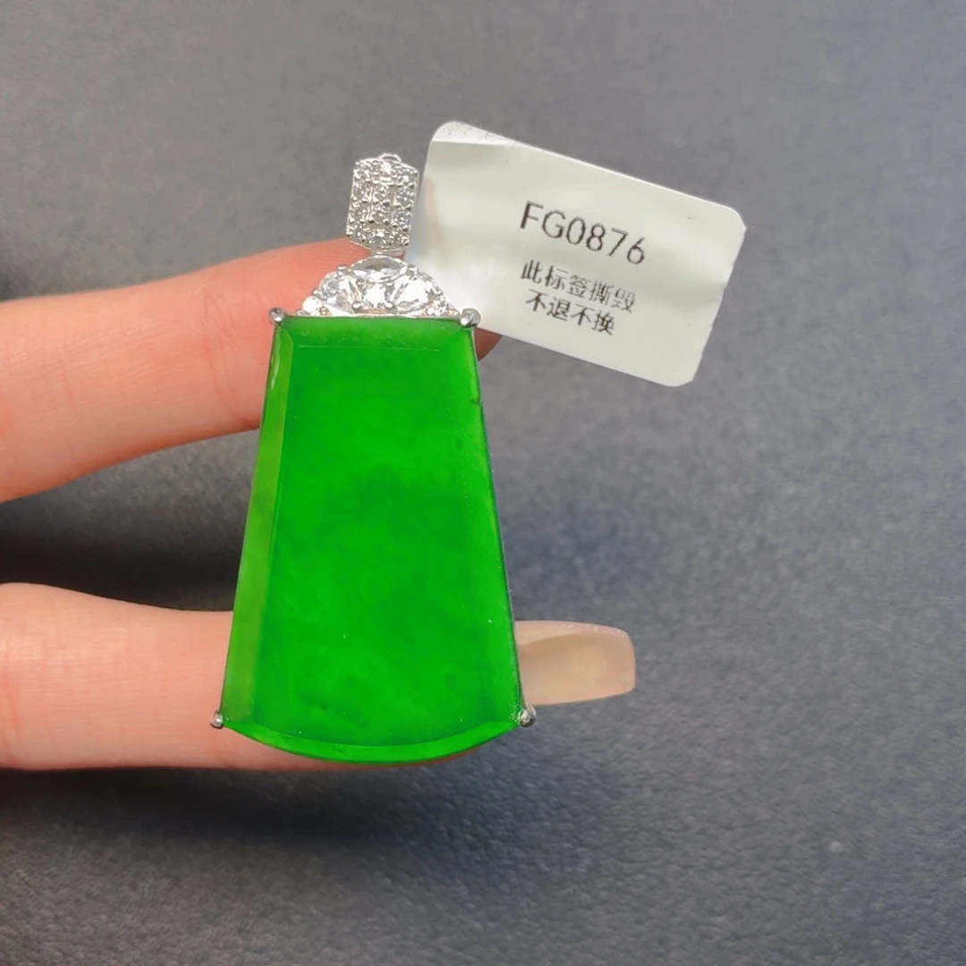 翡翠银S925镶嵌颈饰