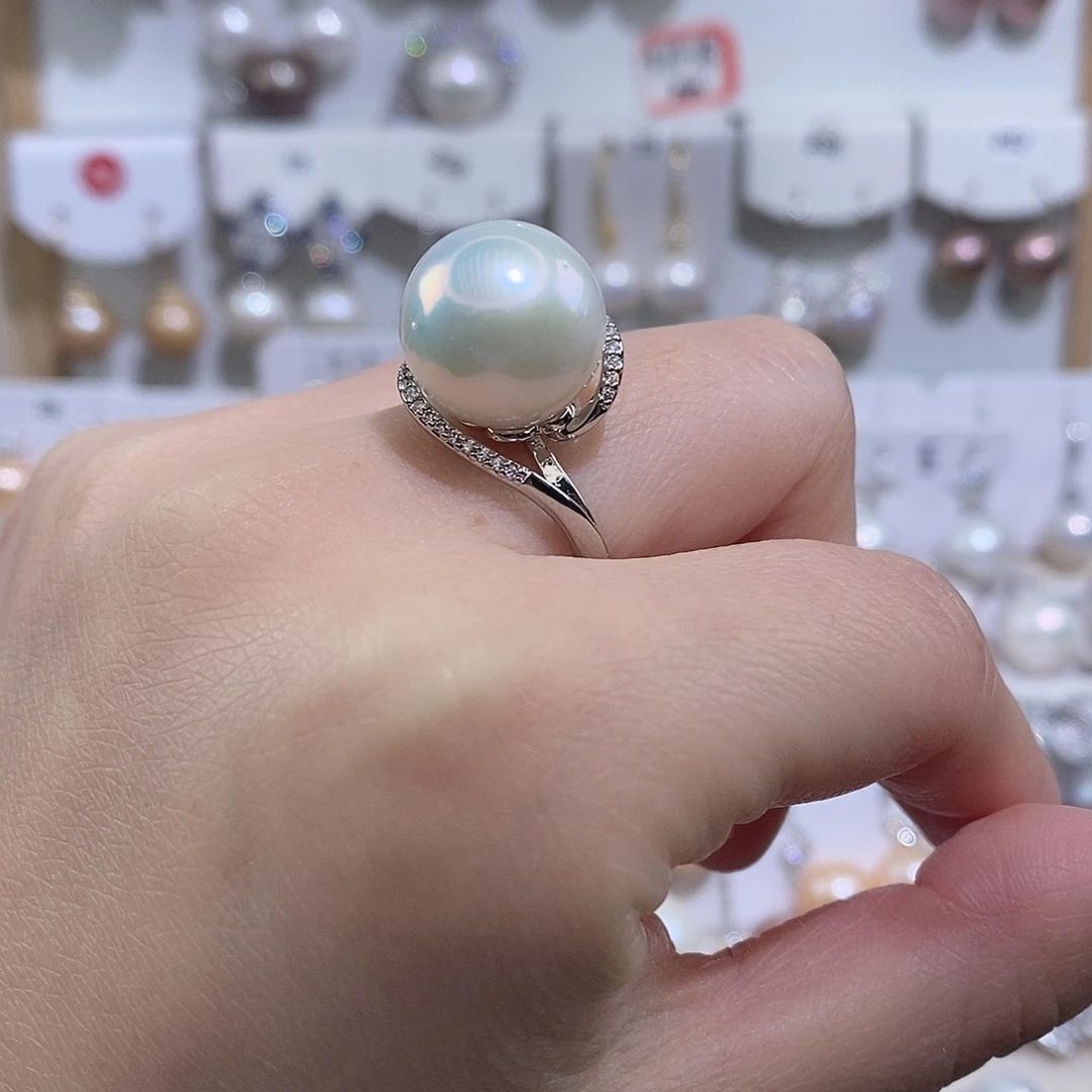 淡水珍珠戒指未镶嵌w14