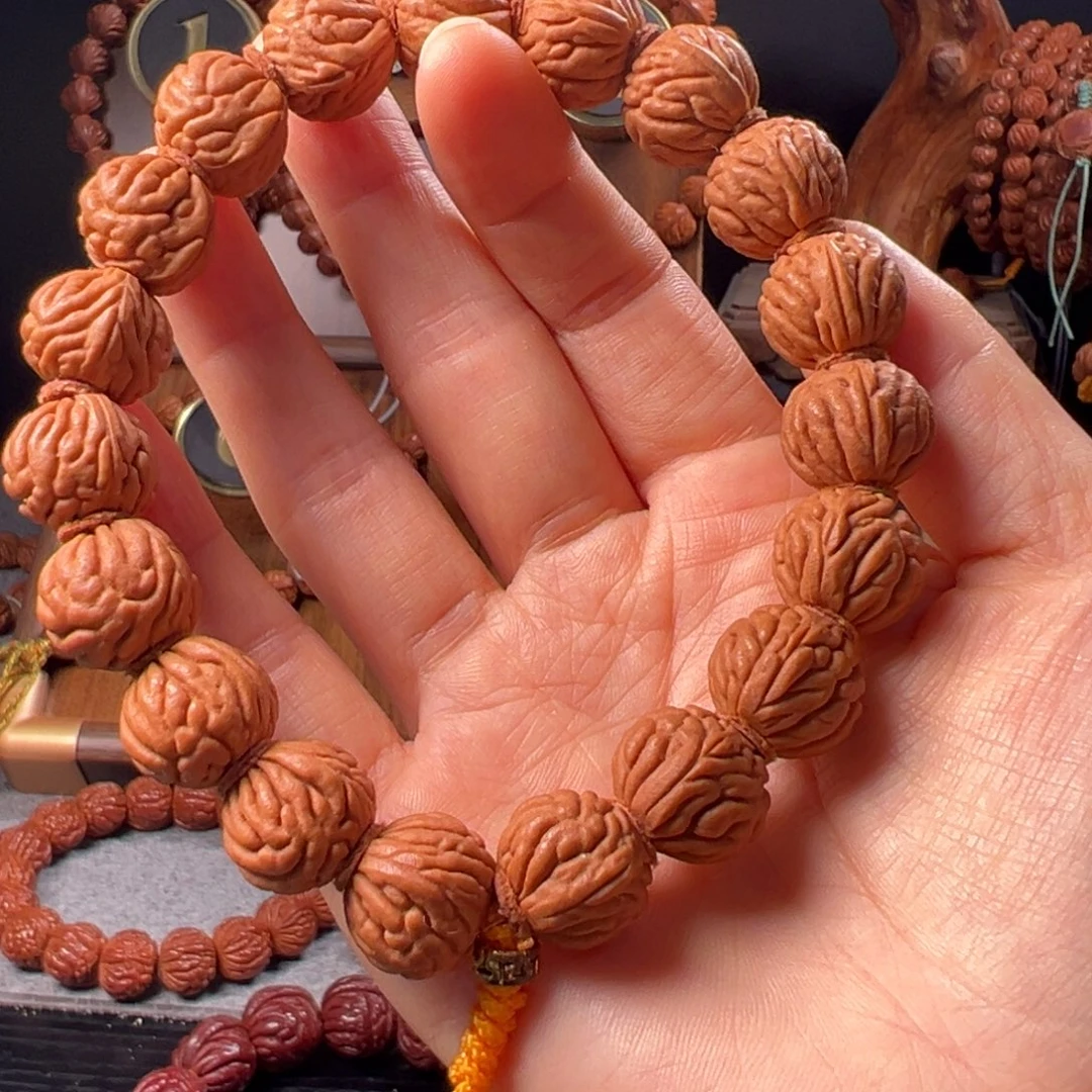 桃核手串16尺寸柳叶