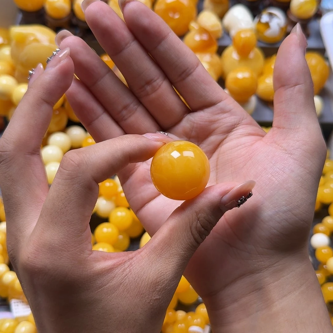 未镶嵌蜜蜡珠宝奇石锁骨29mm