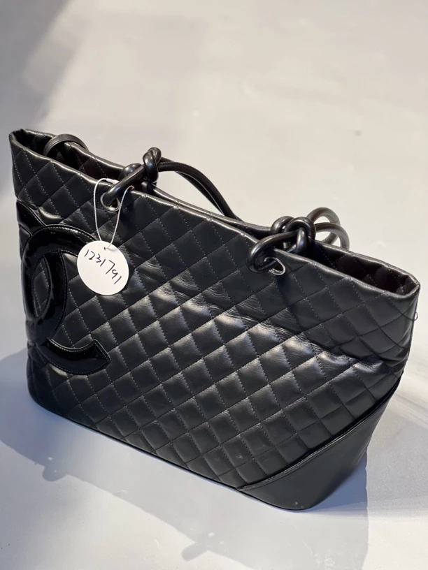 95新 Chanel/香奈儿 夏七中古/熊猫康鹏菜篮子/1231791