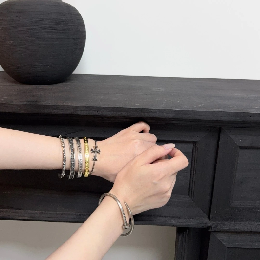 铜合金合成锆石手镯 【新款手镯】手镯手链百搭个性BC