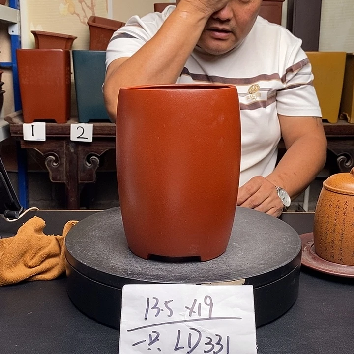 紫砂花盆货号一只LD331