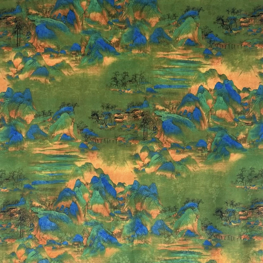 【千里江山】香云花萝大尺寸方巾秋冬保暖气质时尚百搭双面大方国风