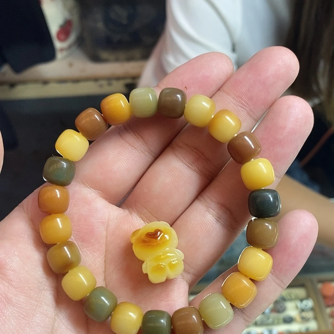 踏***。白玉菩提吊坠小蕾单圈