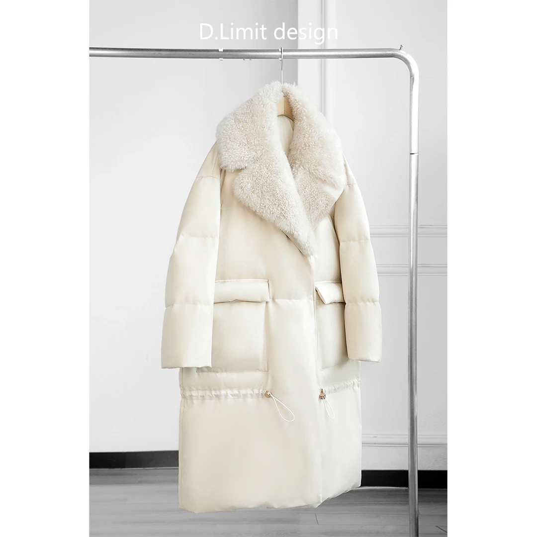【D.Limit design】设计款鱼尾毛领鹅绒服DLOB210