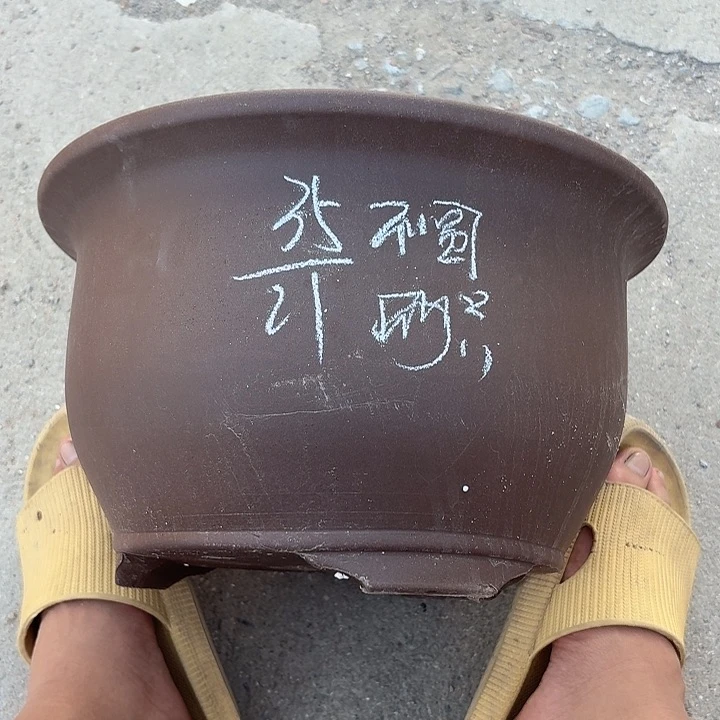 宜兴紫砂花盆，现货发