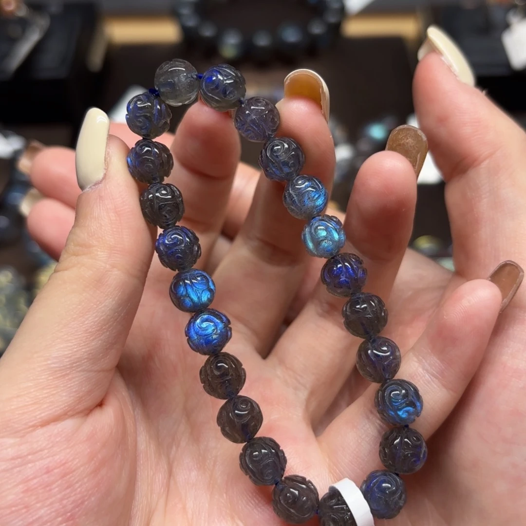 未镶嵌手链长石8mm左右