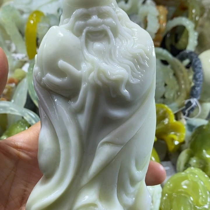 岫玉未镶嵌岫玉翠玉蛇纹石方解石玉摆件